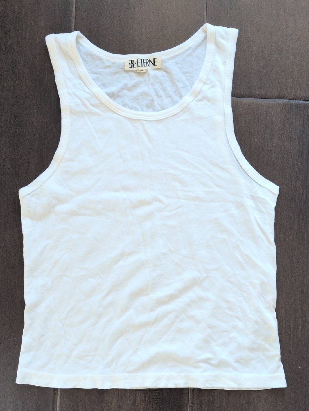 Eterne Soft White Tank Top